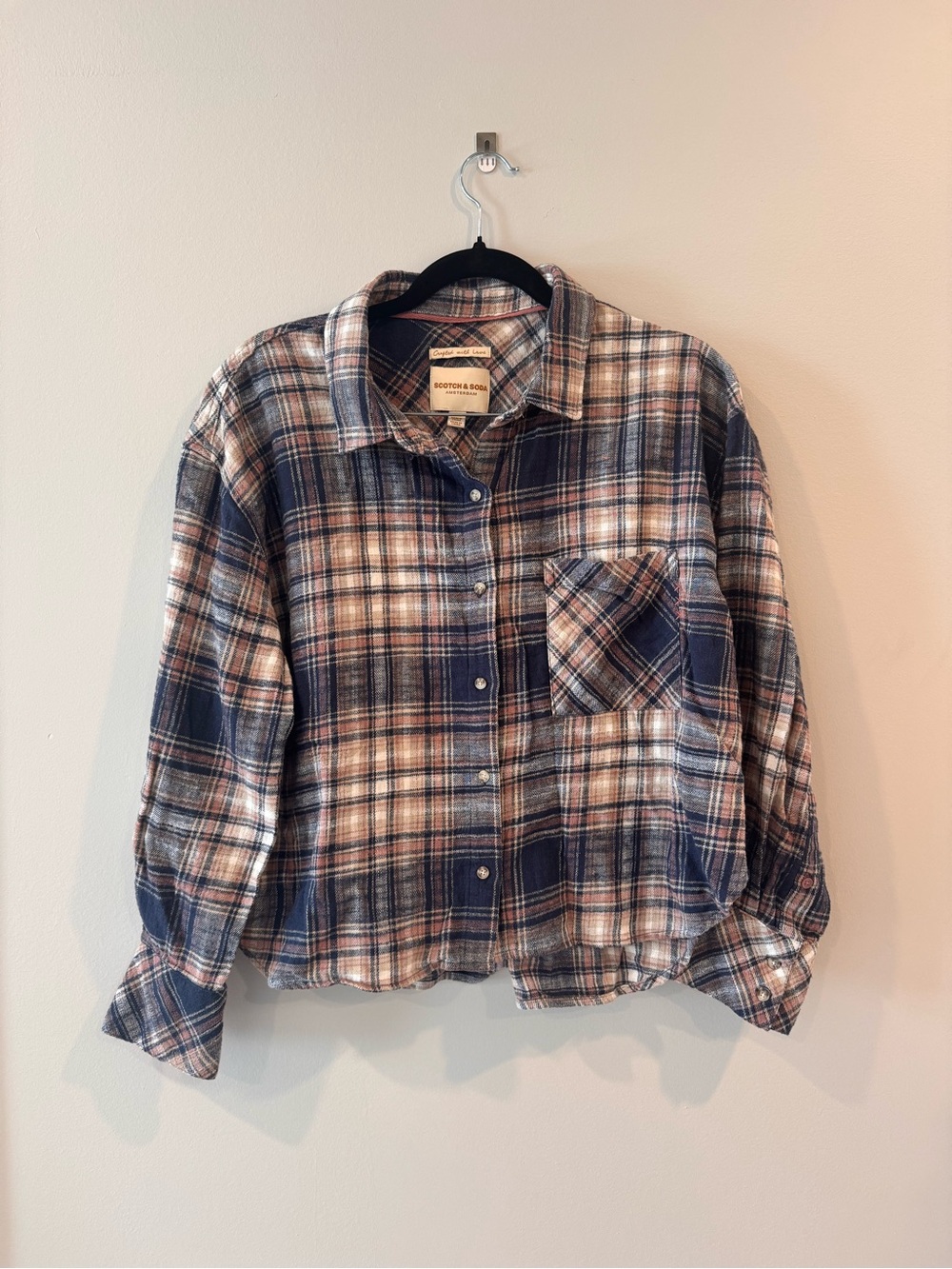 Scotch & Soda plaid flannel shirt
